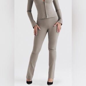 House of CB Laurel Smoke High Waisted Trousers